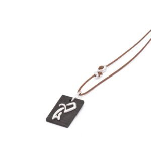 Ασημένιο μενταγιόν ζώδιο Υδροχόος