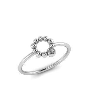 Ασημένιο δαχτυλίδι “sparkling orb”