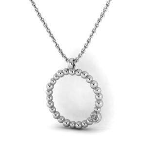 Ασημένιο μενταγιόν "sparkling orb"