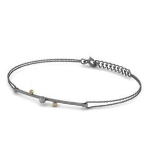 Aσημένιο βραχιόλι "Vela"