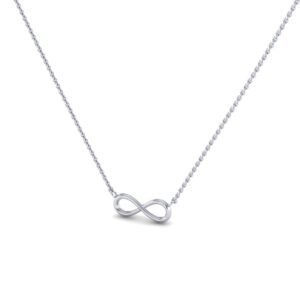 Λευκόχρυσο μενταγιόν "άπειρο"