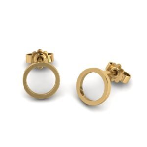 Σκουλαρίκια χρυσά μεγάλος κύκλος